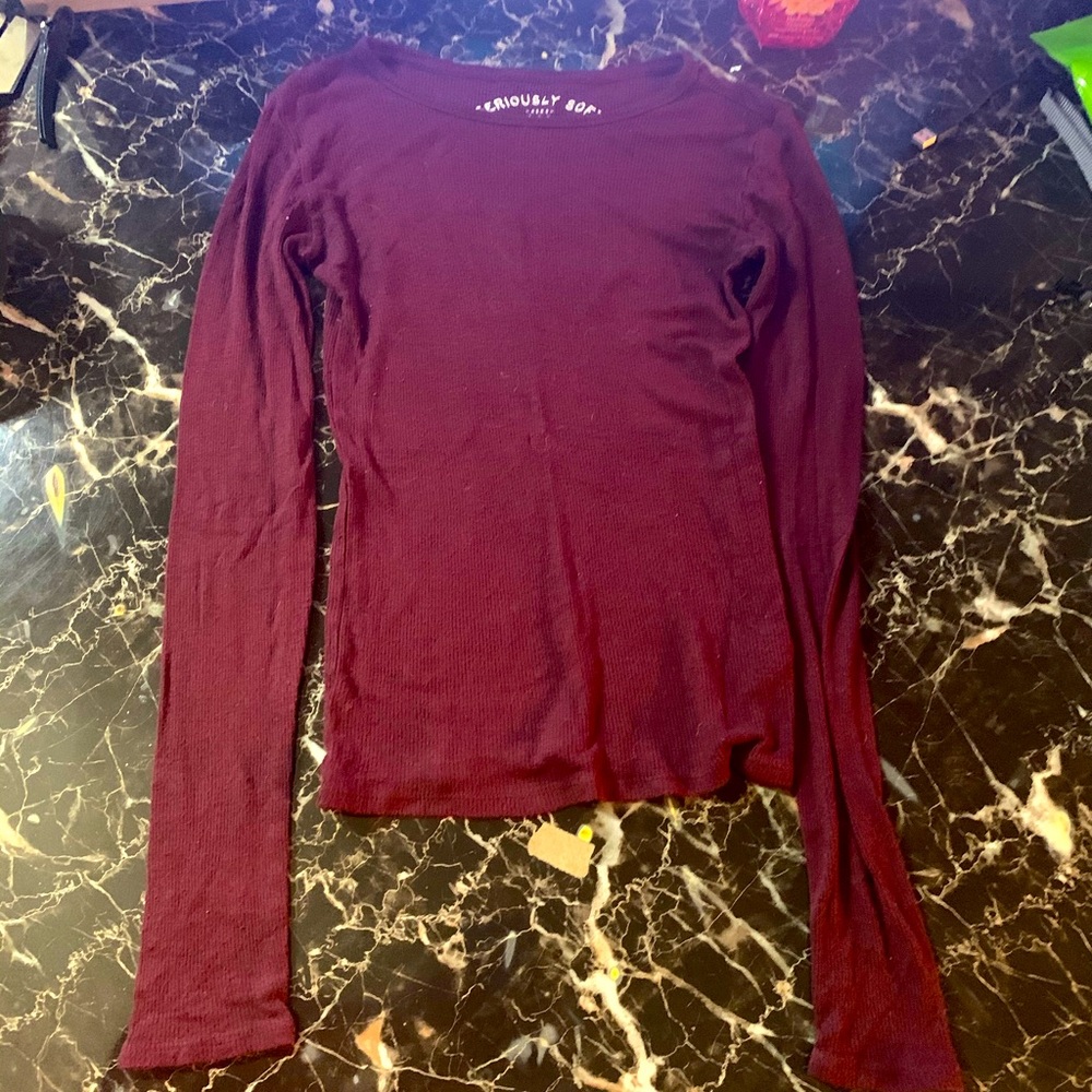 Burgundy Thin Long Sleeve (Aeropostale)